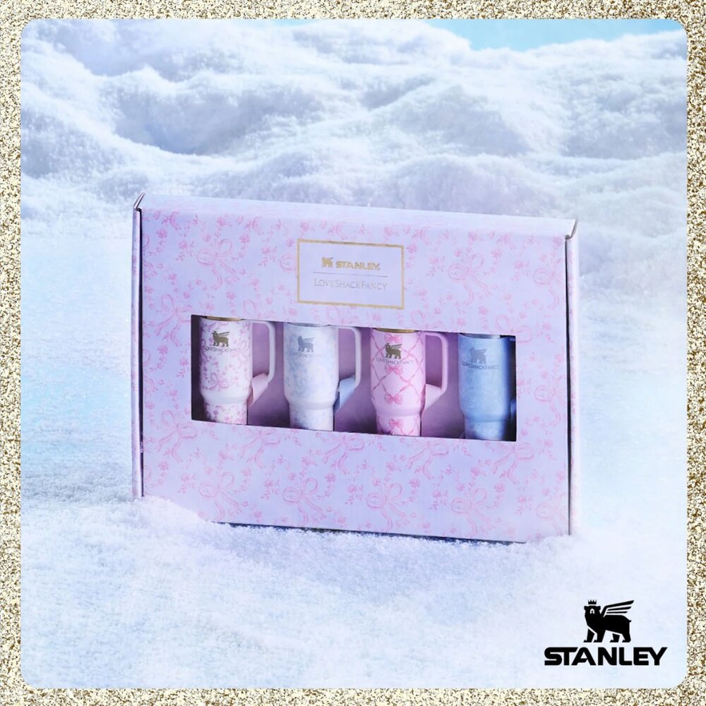 🎀✨ NWT/NIB Stanley 1913 x LoveShackFancy Holiday Quencher ProTour Ornament Set